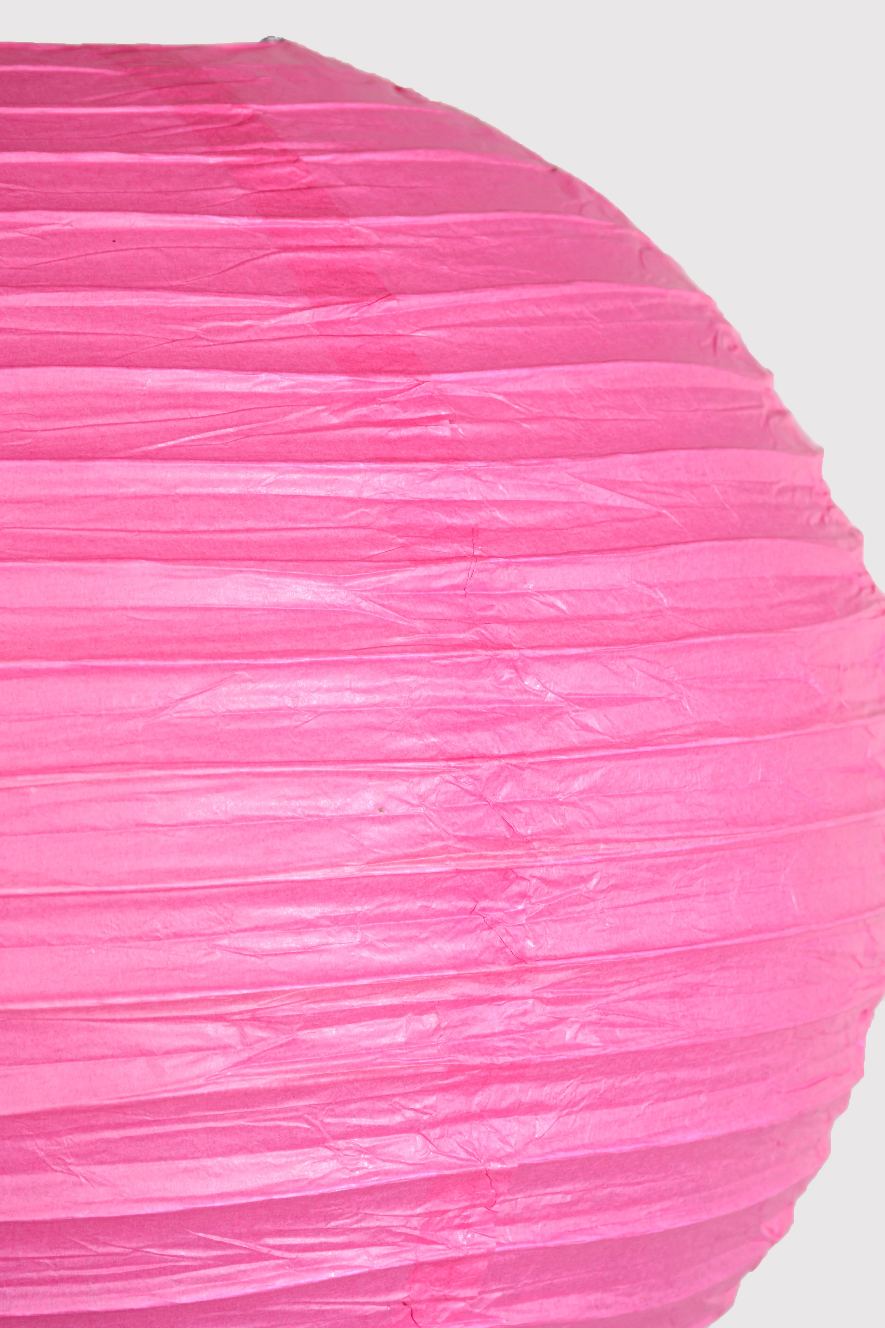 18" Round Paper Lantern Fuchsia - Image 2