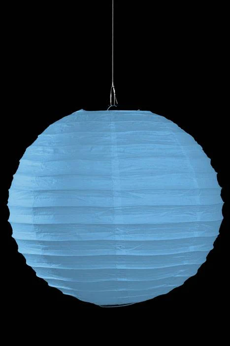 18" Round Paper Lantern Turquoise