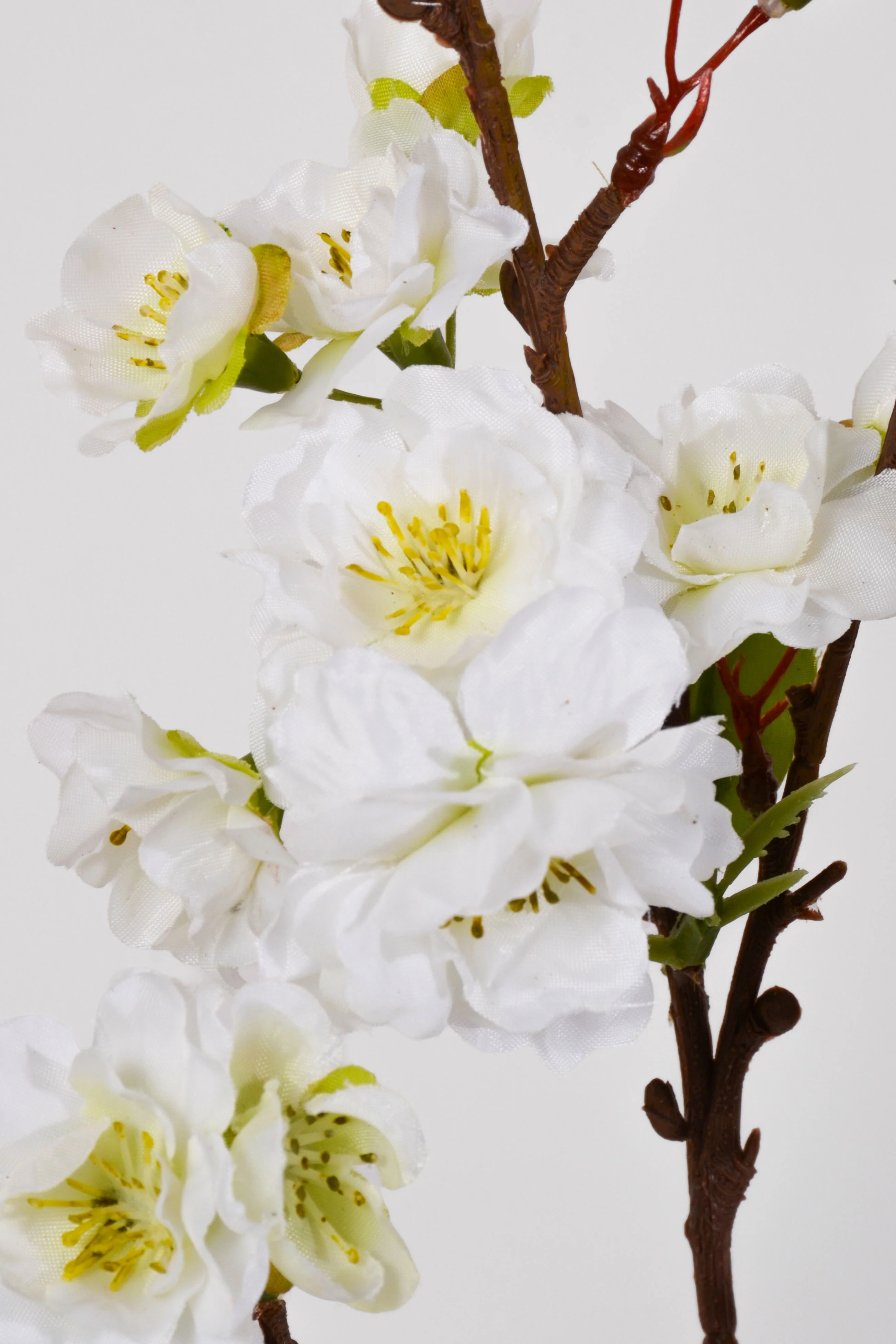 18" Silk Cherry Blossom Pick White - Image 2