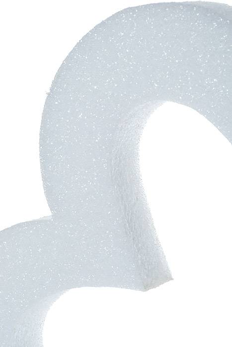 18" Styrofoam Open Heart White - Image 2