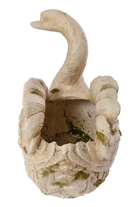 18" X 10" X 15" Swan Planter White - Image 2