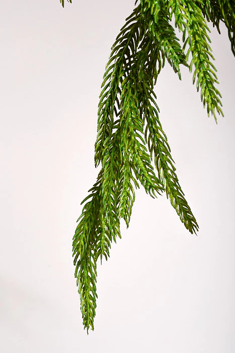 180" Artificial Real Touch Norfolk Pine Garland Natural Green - Image 3