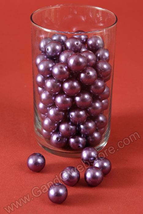 18mm Abs Pearl Beads Purple Pkg(500g) - Image 2