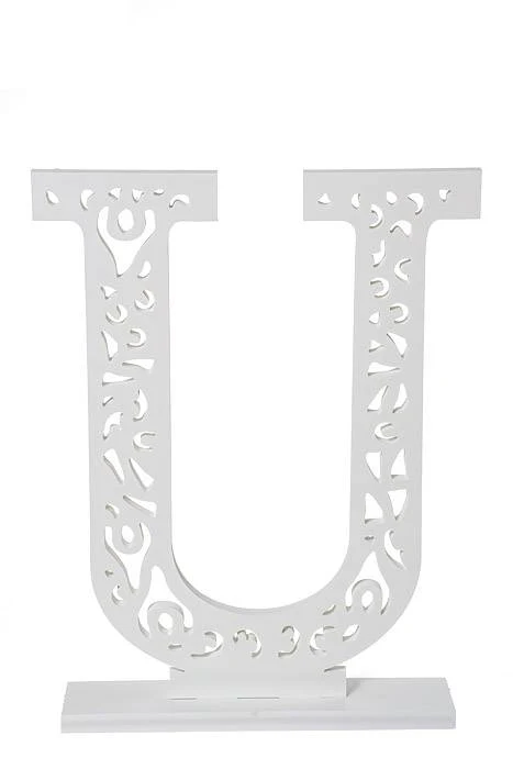 19.75" Carved Letter "u"