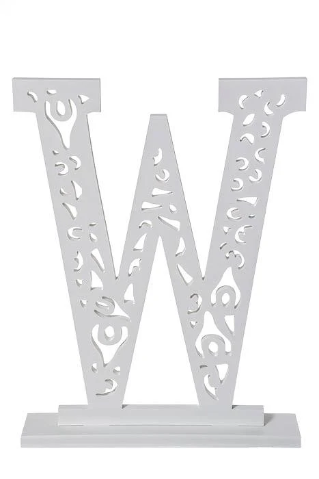 19.75" Carved Letter "w"