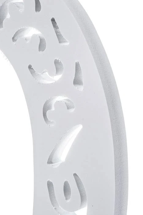 19.75" Carved Number "6" White - Image 2