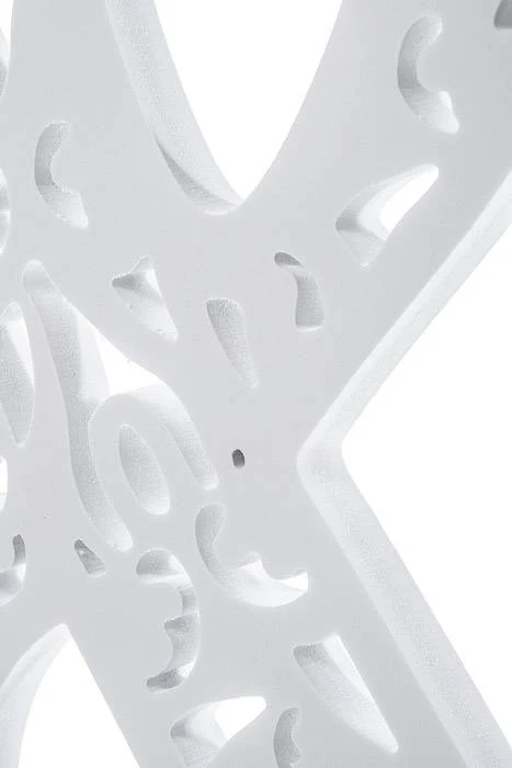 19.75" Carved Symbol "&" White - Image 2