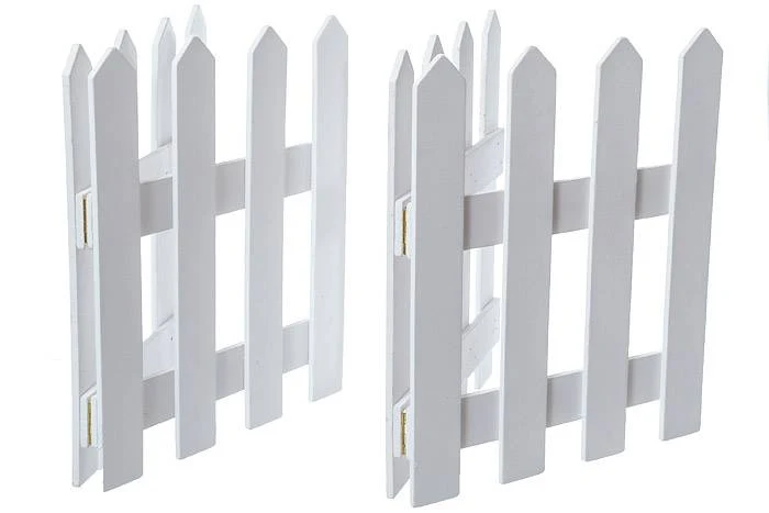 19.75" X 11.75" Wood Folding Fence White Pkg/2 - Image 2
