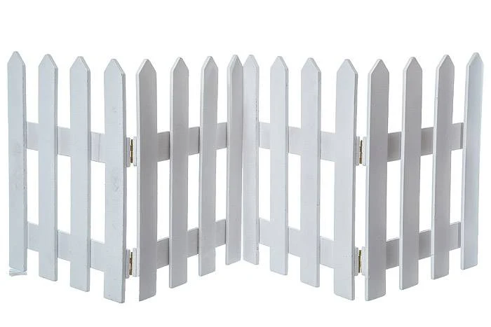 19.75" X 11.75" Wood Folding Fence White Pkg/2 - Image 3