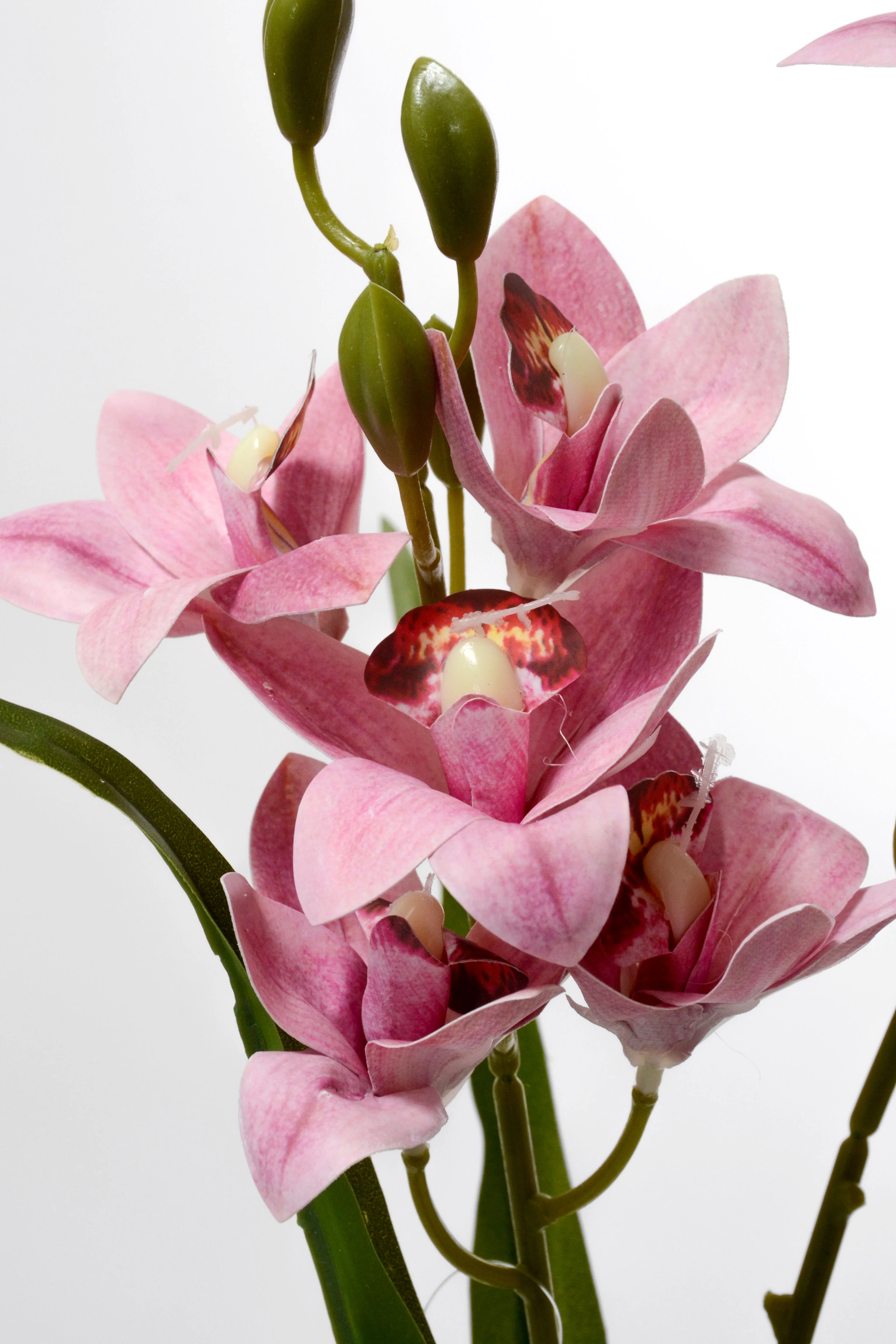 19" Artificial Mini Cymbidium Bush Orchid - Image 2