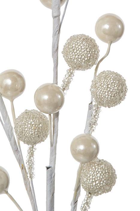 19" Berry Spray White Pkg/12 - Image 2