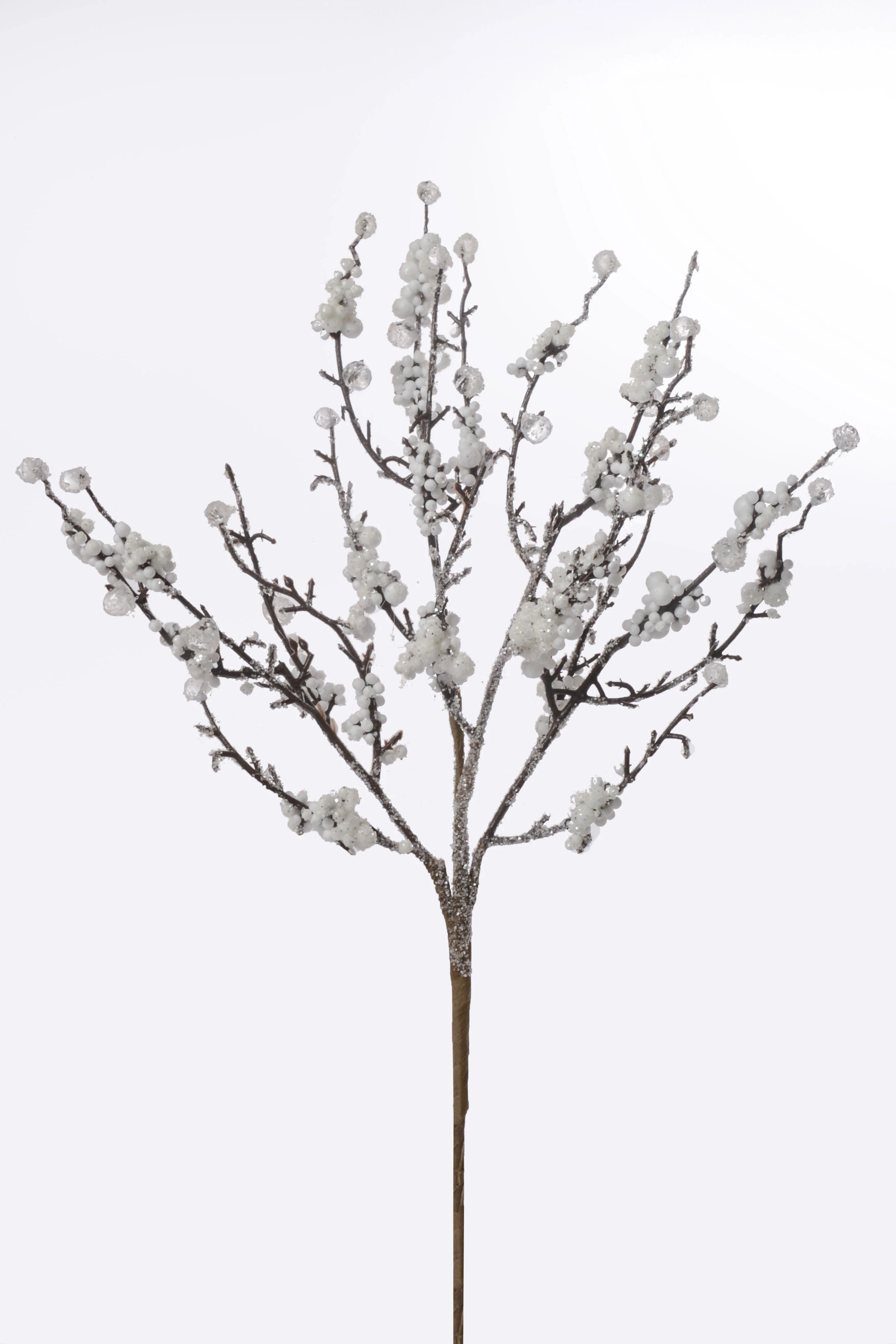 19'' Frost Berry Bush With Glitter White