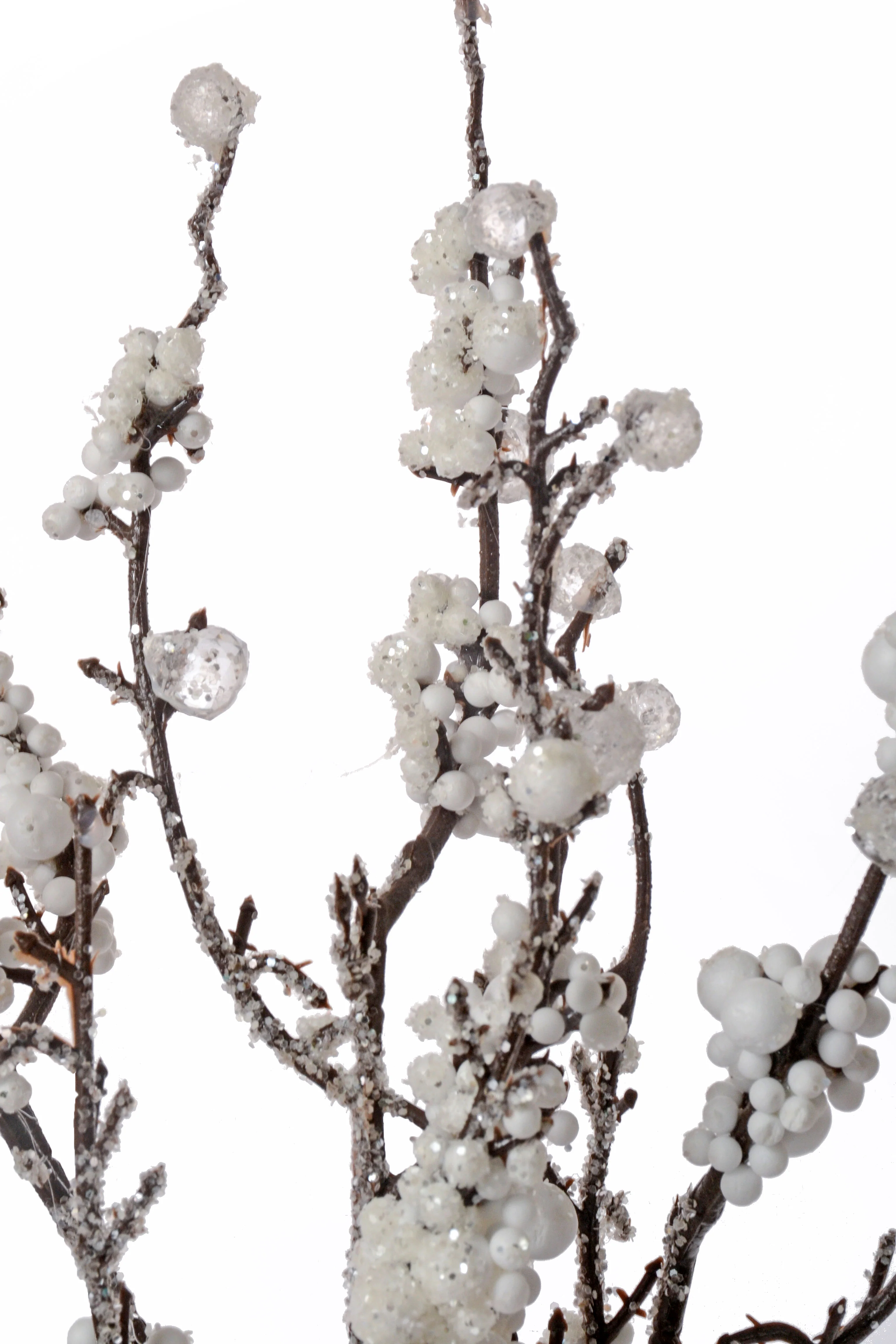 19'' Frost Berry Bush With Glitter White - Image 2