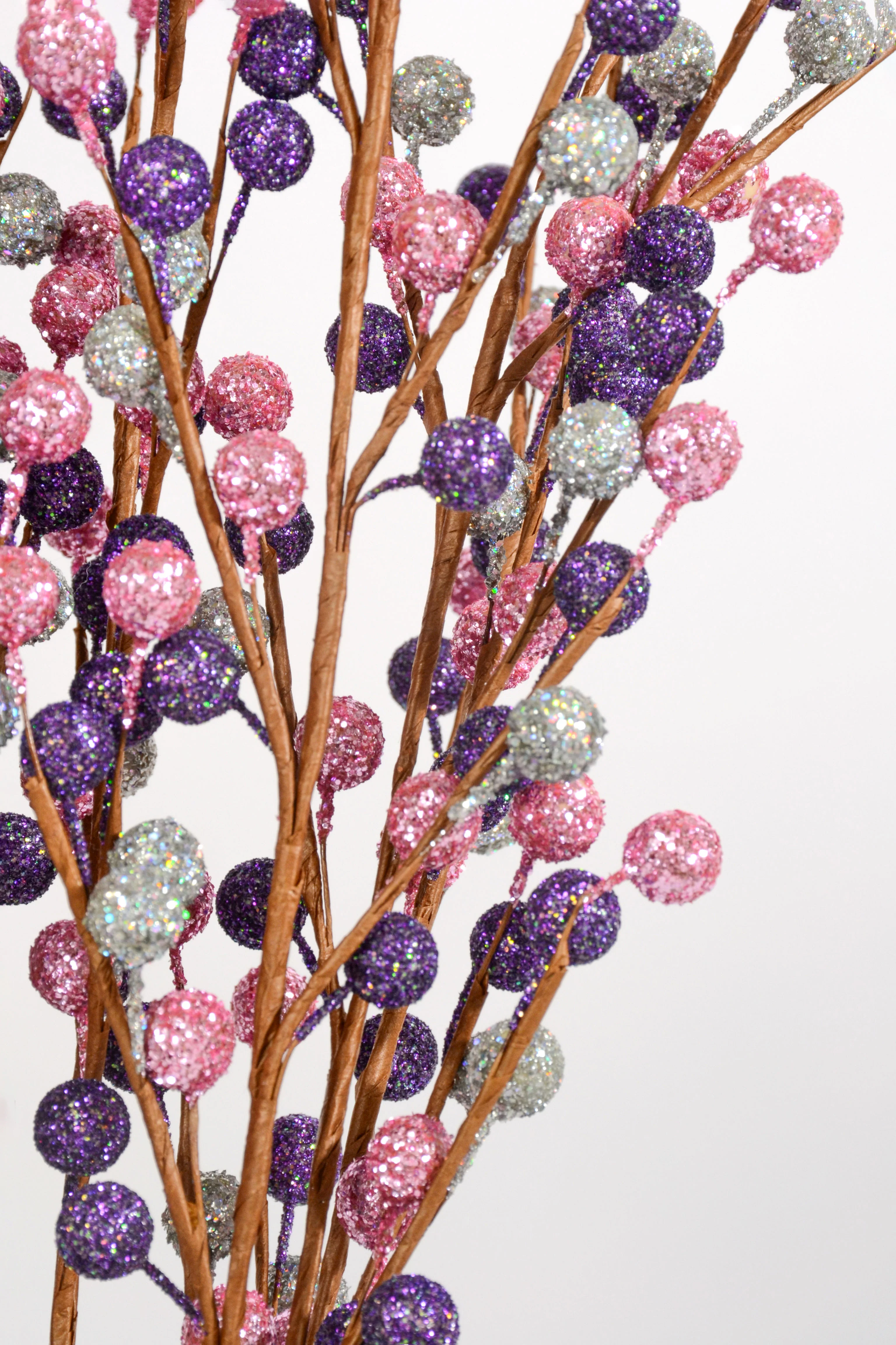 19" Glitter Berry Spray PKG12 Assorted - Image 3