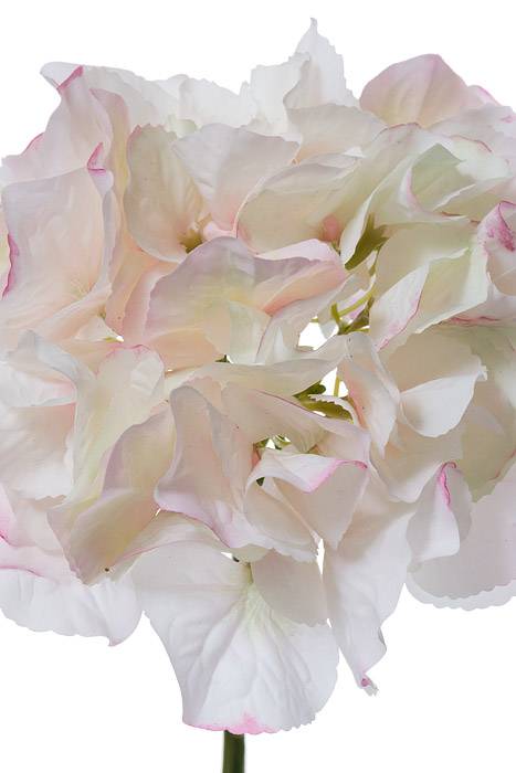 19" Silk Hydrangea Stem White/pink - Image 2
