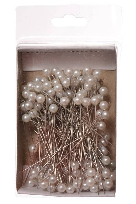 2-1/2" Pearl Corsage Pin White Pkg/144