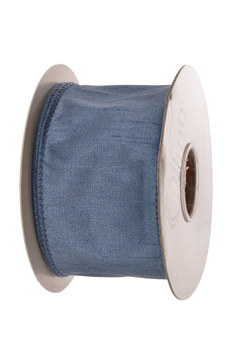 2-1/2" x 10Yds Anisha Wired Ribbon Dusty Blue - Image 2