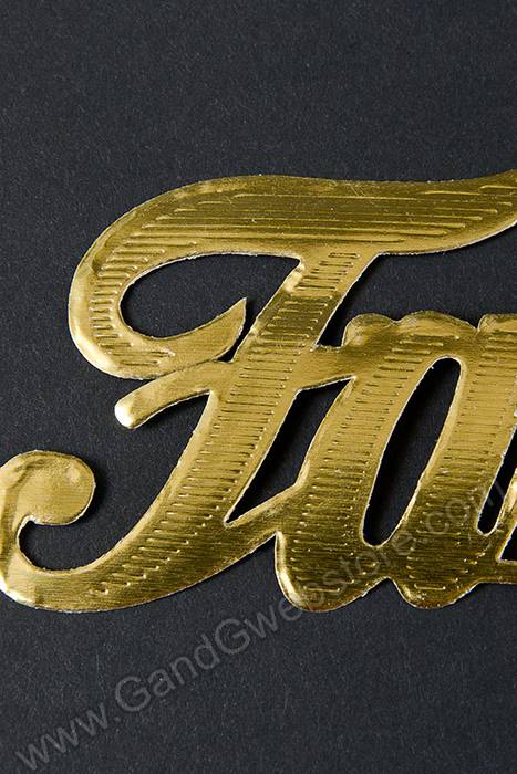 2.25" Large Paper "family" Gold Pkg/10 - Image 2