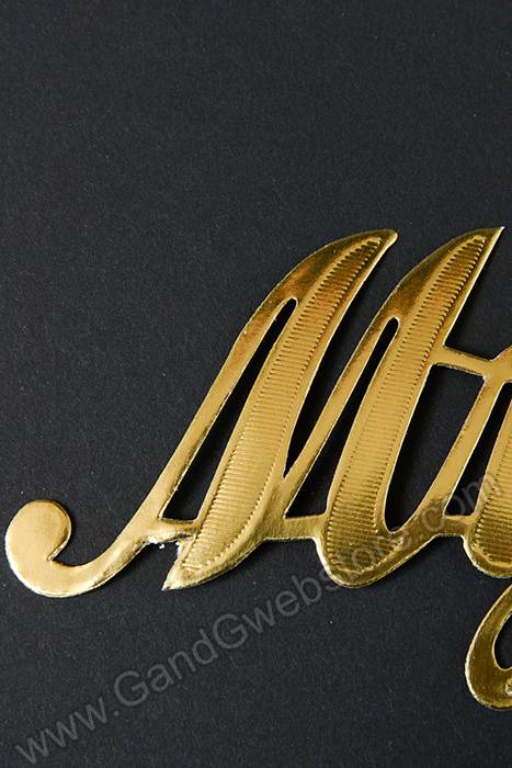2.25" Large Paper "my" Gold Pkg/10 - Image 2