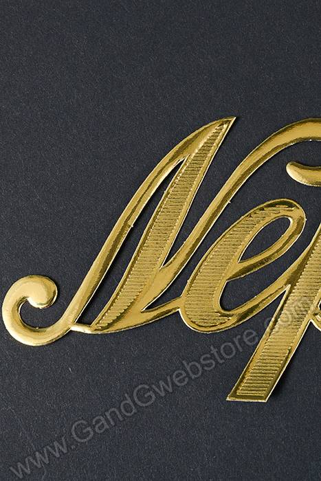 2.25" Large Paper "nephew" Gold Pkg/10 - Image 2