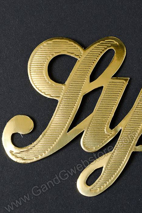 2.25" Large Paper "sympathy" Gold Pkg/10 - Image 2