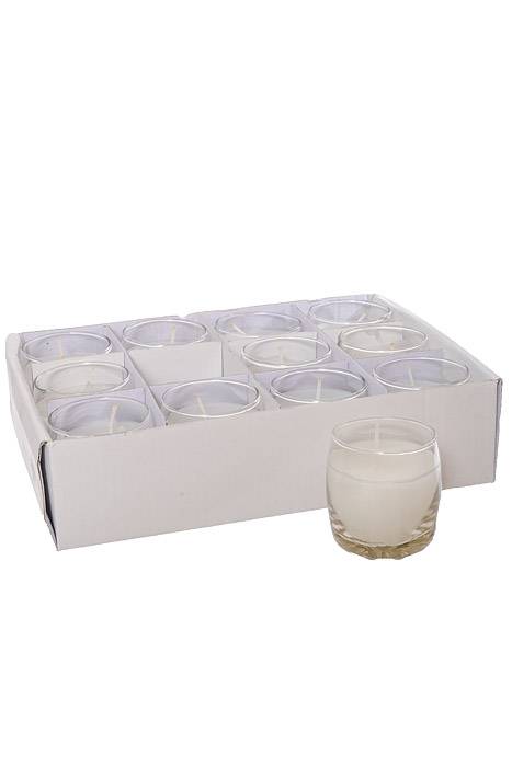 2.25" X 2" Roly Poly Glass W/candle Clear Pkg/12 - Image 3