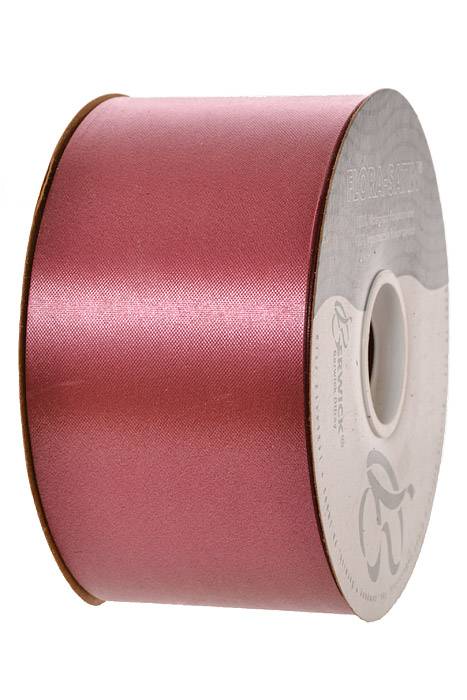 2-3/4" X 100 YD Floral Satin Marsala - Image 2