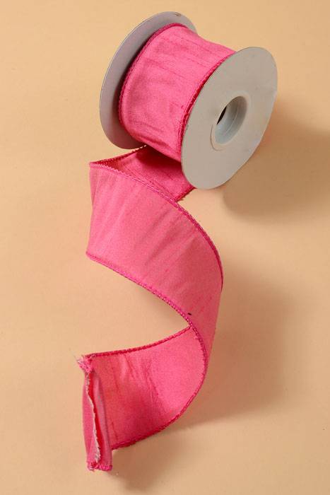 2.5"  X 10yds Wired Anisha Ribbon Cyclamen