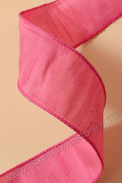 2.5"  X 10yds Wired Anisha Ribbon Cyclamen - Image 2