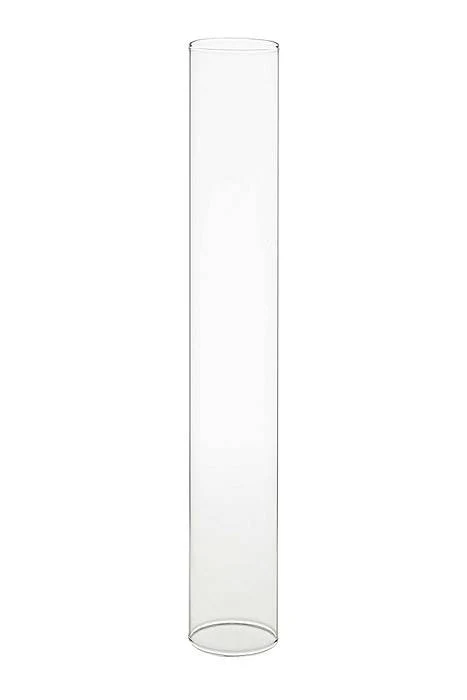 2.5" X 12" Glass Chimney (Open On Both Ends)