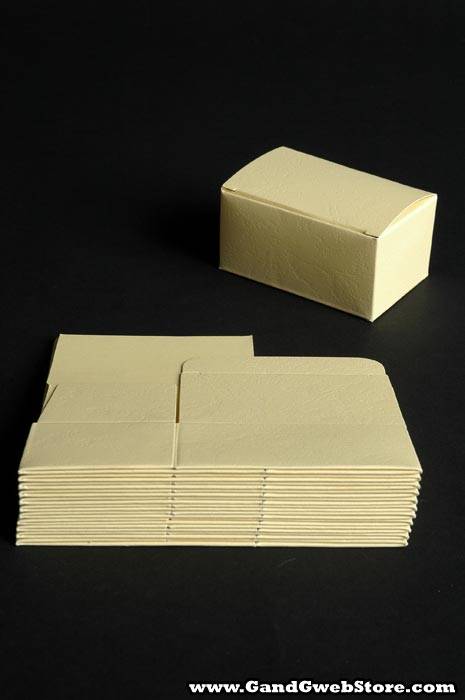 2.75" X 1.75" X 1.5" Favor Box Ivory Pkg/12 - Image 2
