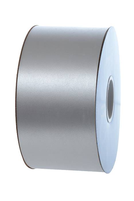 2.75" X 100yds Flora Satin Silver