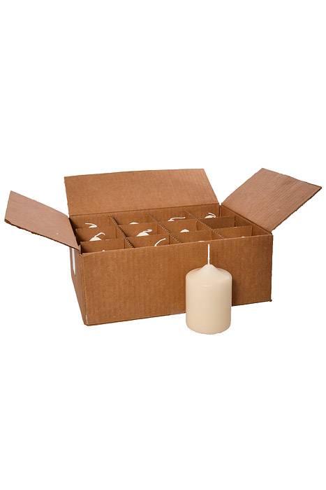 2.8" X 4" Pillar Candles Ivory Pkg/12 - Image 2