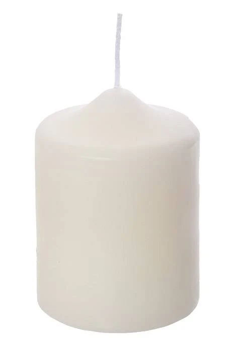 2.8" X 4" Pillar Candles White Pkg/12