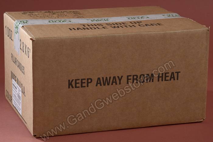 2.8" X 6" Pillar Candle Ivory Pkg/12 - Image 3