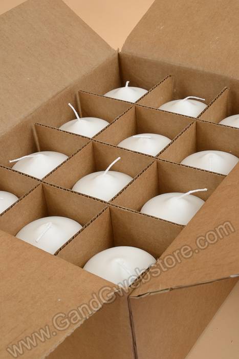 2.8" X 6" Pillar Candles White Pkg/12 - Image 2
