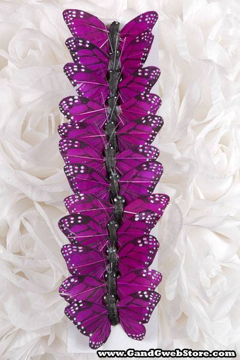2" Butterfly Purple Pkg/12 - Image 2