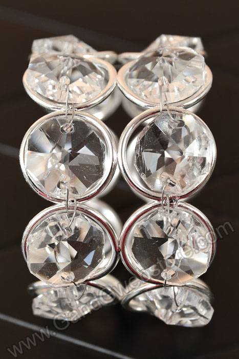 2" Crystal Napkin Ring Pkg/6 - Image 2