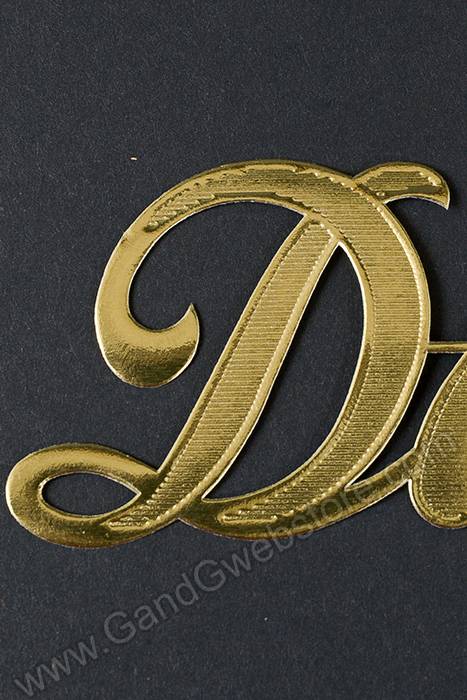 2" Large Paper "darling" Gold Pkg/10 - Image 2