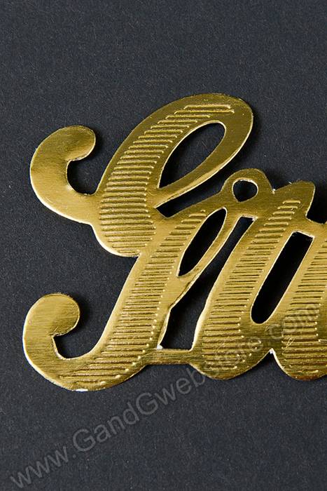 2" Large Paper "grandfather" Gold Pkg/10 - Image 2