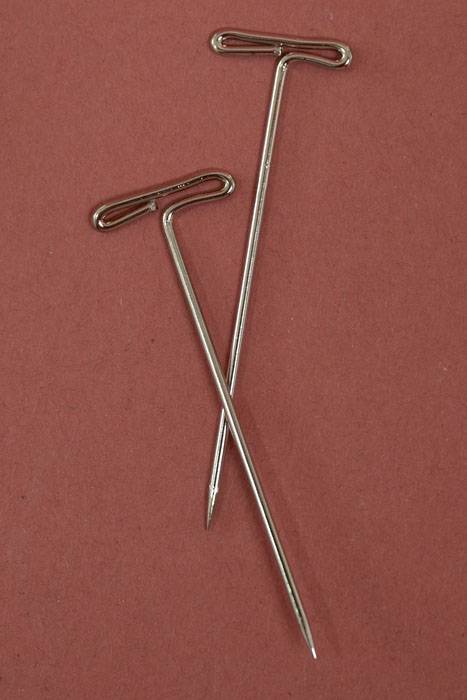 2" T Shape Pins Silver Pkg/0.5lb