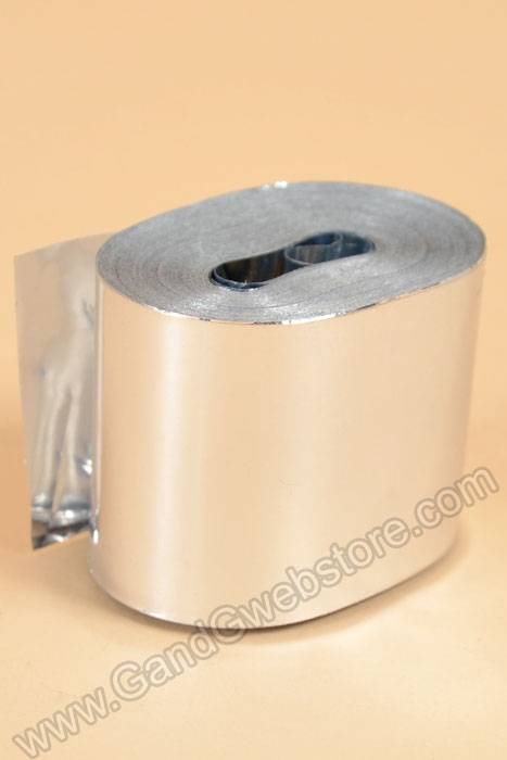 2" X 200ft Gleam'n Streamer Metallic Silver - Image 2