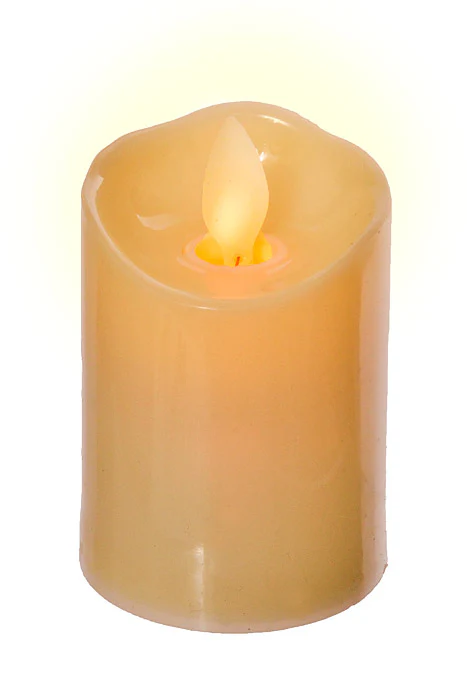2" X 3" Led Flameless Candle Amber Pkg/12 - Image 2