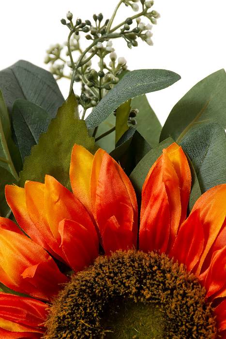 20.5" Silk Sunflower Bundle Orange - Image 2