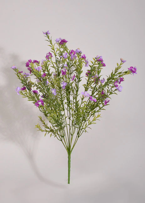 20" Artificial Waxflower Bush Lavender
