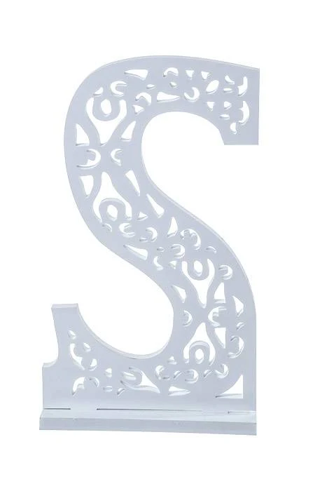 20" Carved Letter "mr&mrs" White Pkg/6 - Image 4