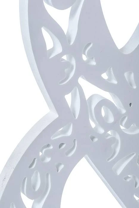 20" Carved Letter "mr&mrs" White Pkg/6 - Image 6