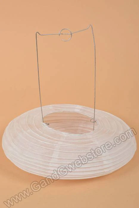 20" Round Paper Lantern Orange - Image 3