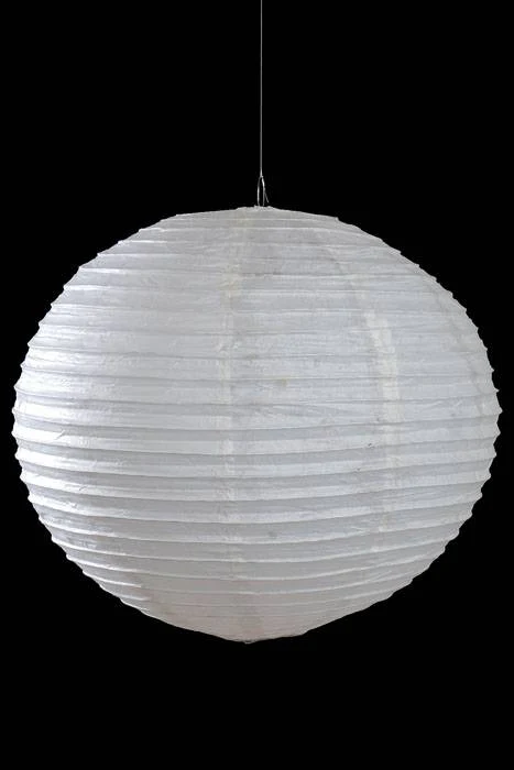 20" Round Paper Lantern White