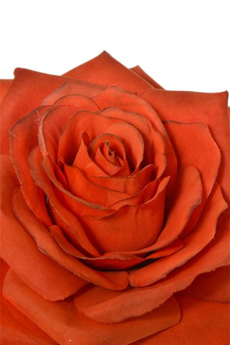 20" Silk Open Rose Spray Orange - Image 2
